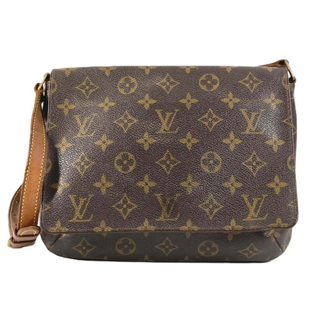 LOUIS VUITTON Authentic Brown Monogram Canvas Shoulder Bag